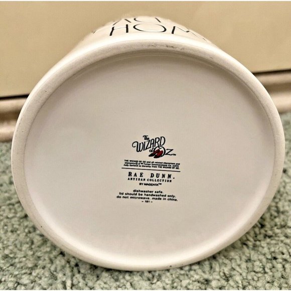 RAE DUNN WIZARD OF OZ THERE'S NO PLACE LIKE HOME CANISTER RUBY SLIPPERS NEW - Picture 5 of 7